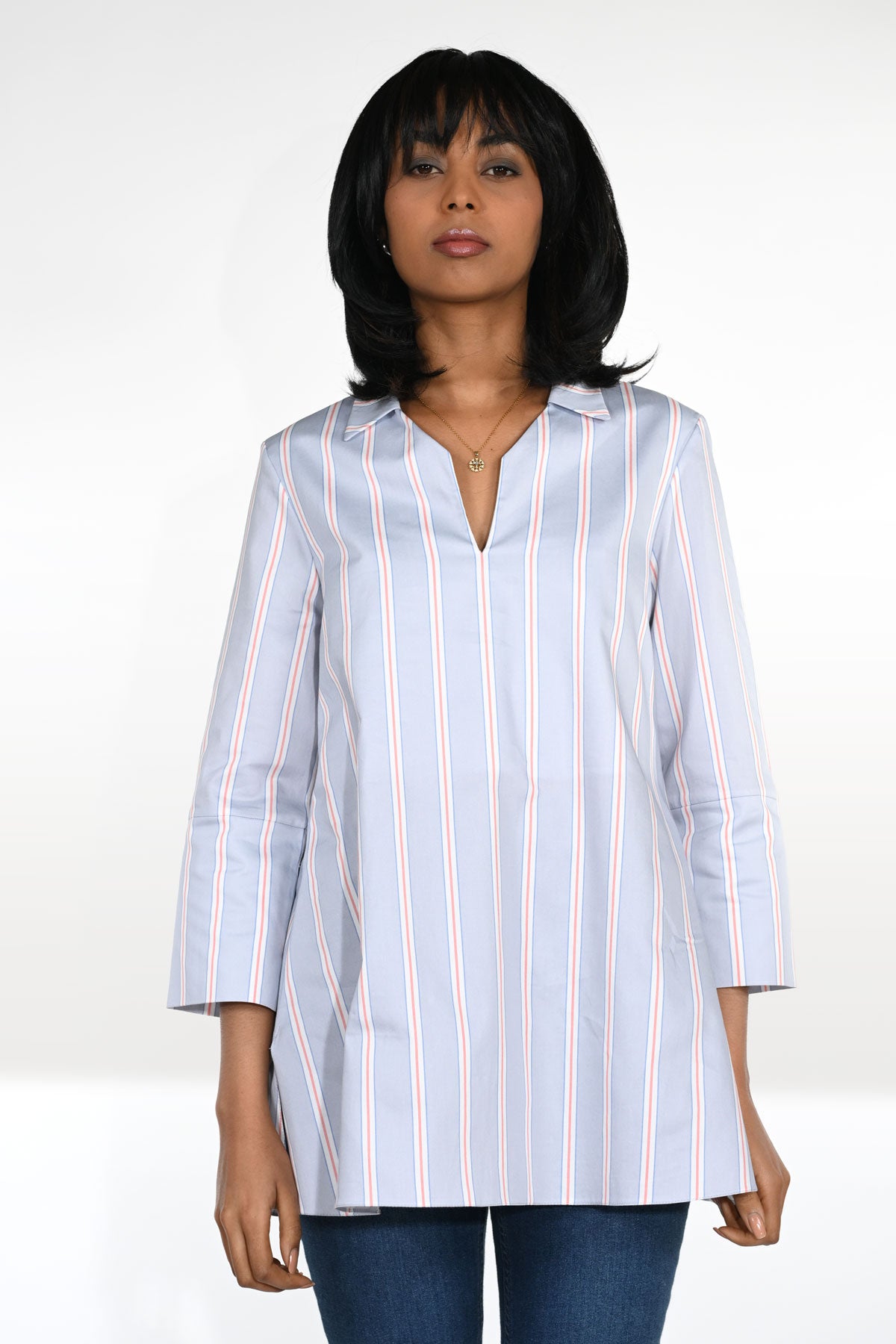 Striped cotton shirt