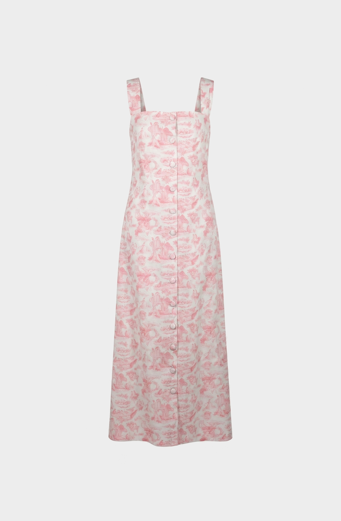 Toile de Jouy Long Dress