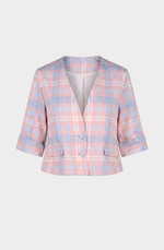 Tartan patterned jacket