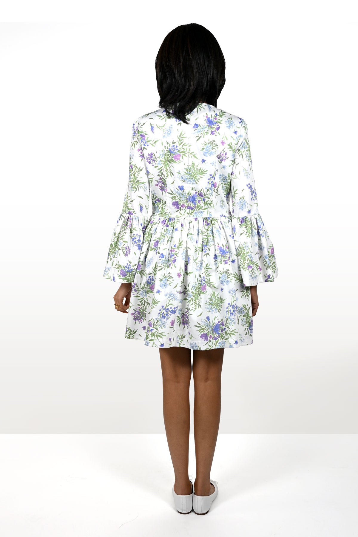 Spring short cotton dress