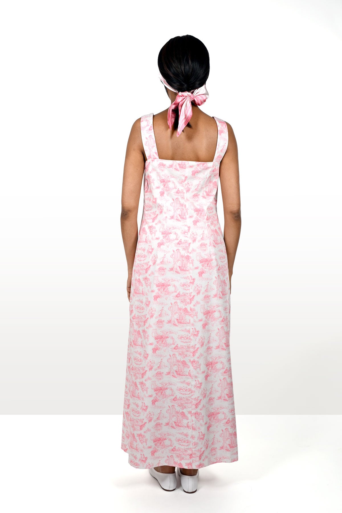 Toile de Jouy Long Dress