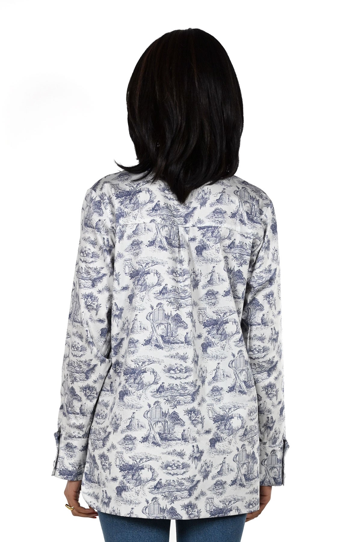 Long shirt Mandarin collar