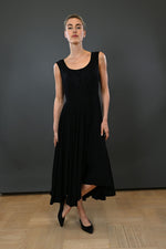 Embroidered Dress with a Double-Circle Skirt