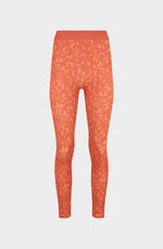 Orange leaf leggings