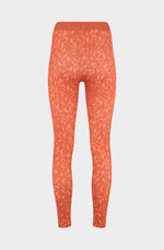 Orange leaf leggings