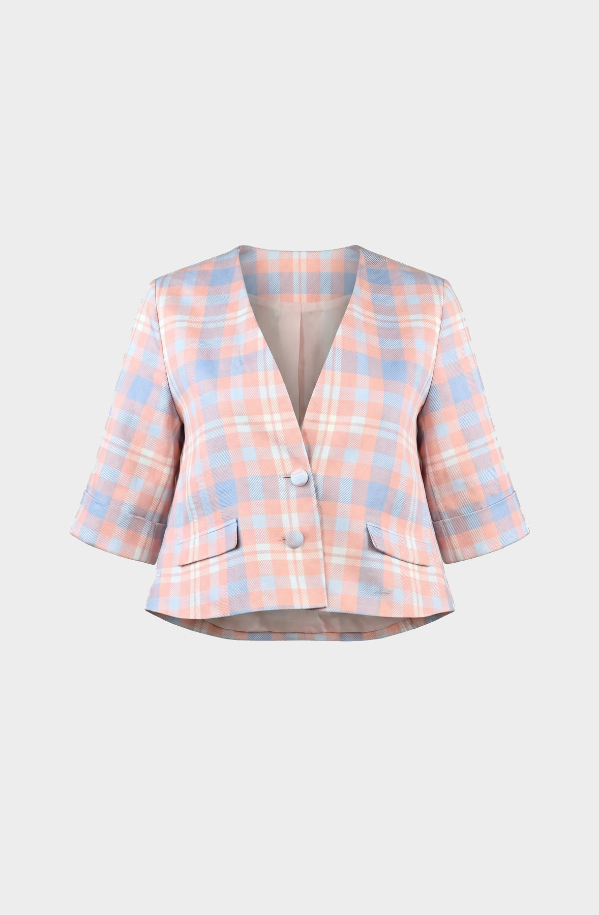 Tartan patterned jacket