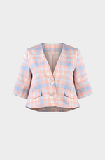 Tartan patterned jacket