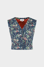 Cotton twill waistcoat « Butterfly »