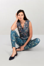 Cotton twill waistcoat « Butterfly »