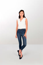 Gabardine white waistcoat