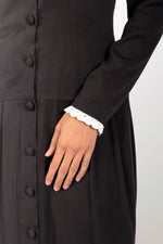 Viscose long dress with lace