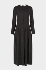Viscose long dress with lace