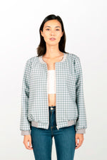 Bomber houndstooth