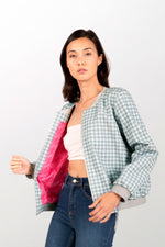 Bomber houndstooth