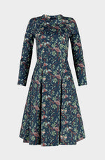 Midi dress with raglan sleeves