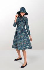 Midi dress with raglan sleeves