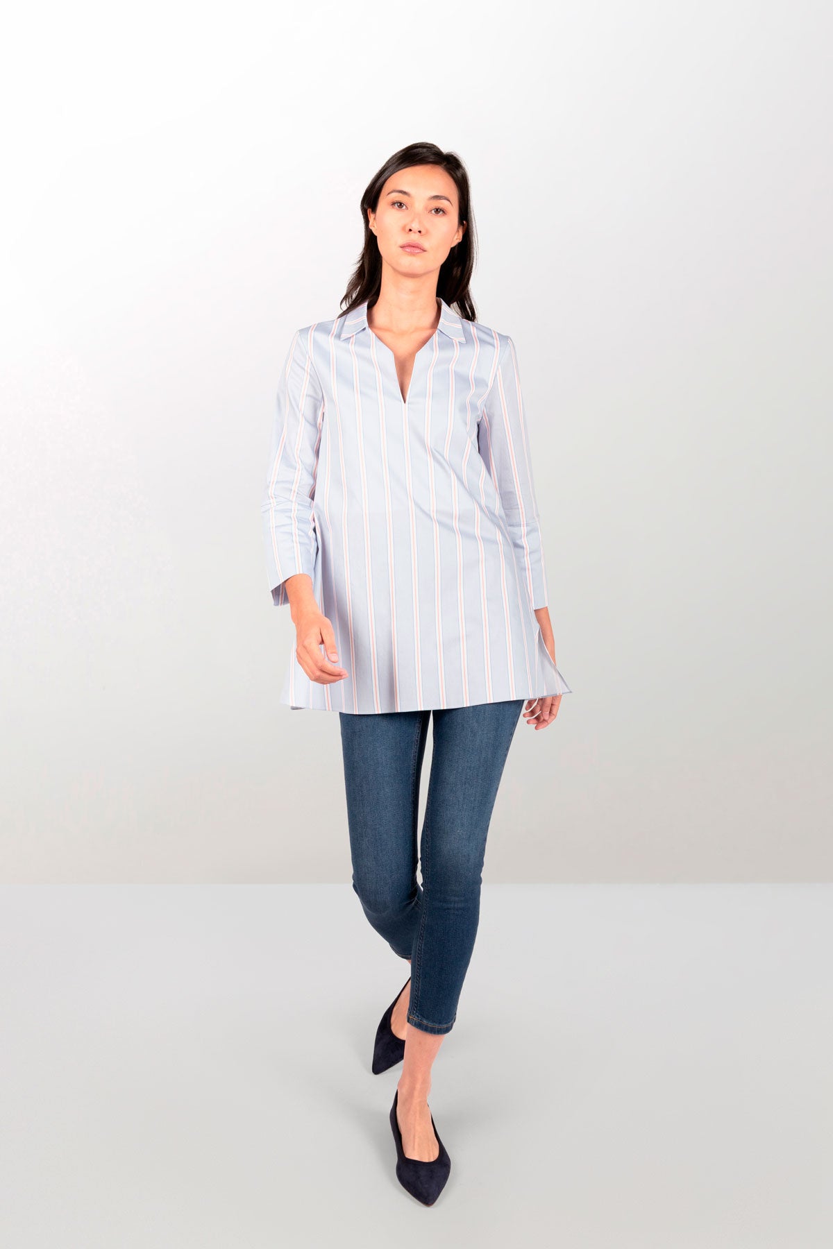 Striped cotton shirt