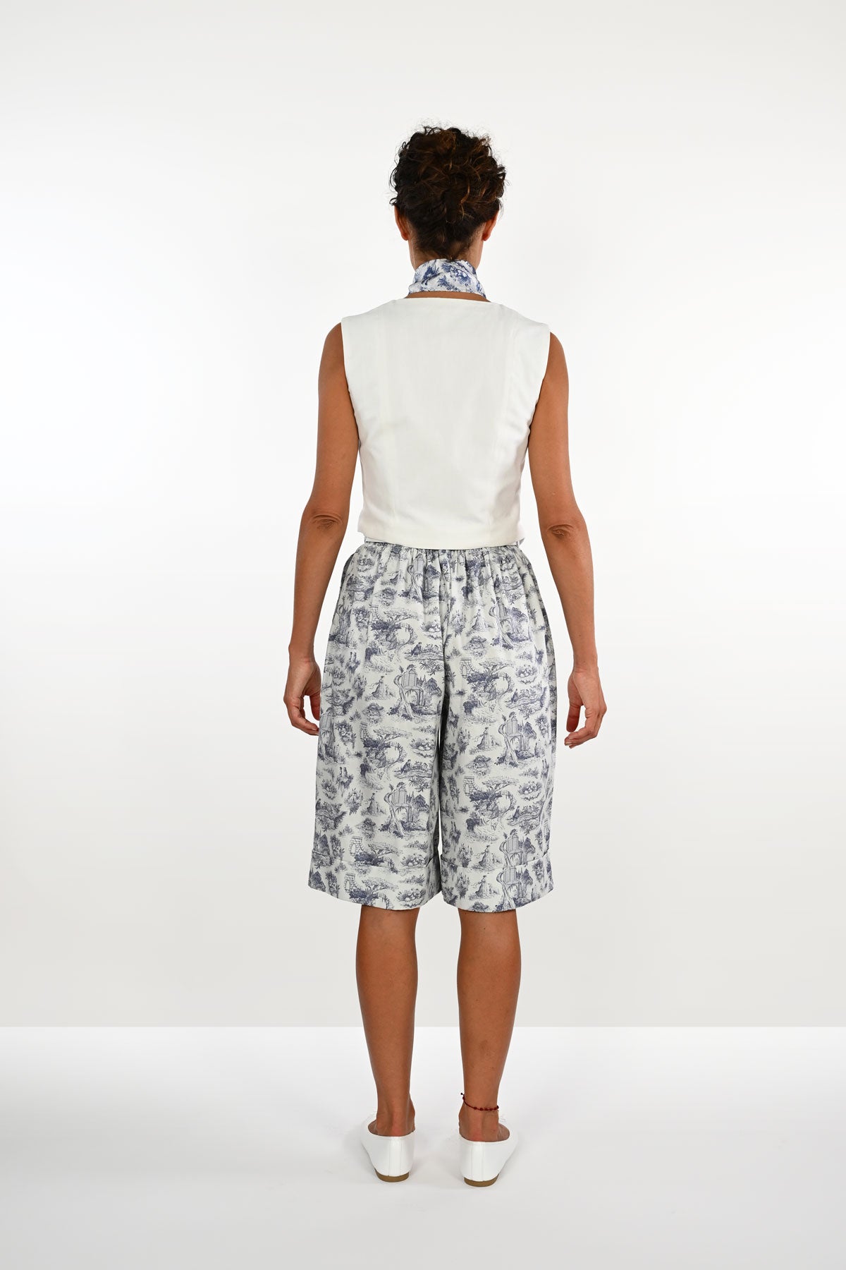 Organic cotton baggy bermuda