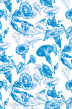 Blue trumpets pen cotton dress