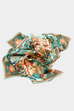 Silk scarf 90 "Seashell"