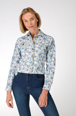 Blue sparrow denim jacket