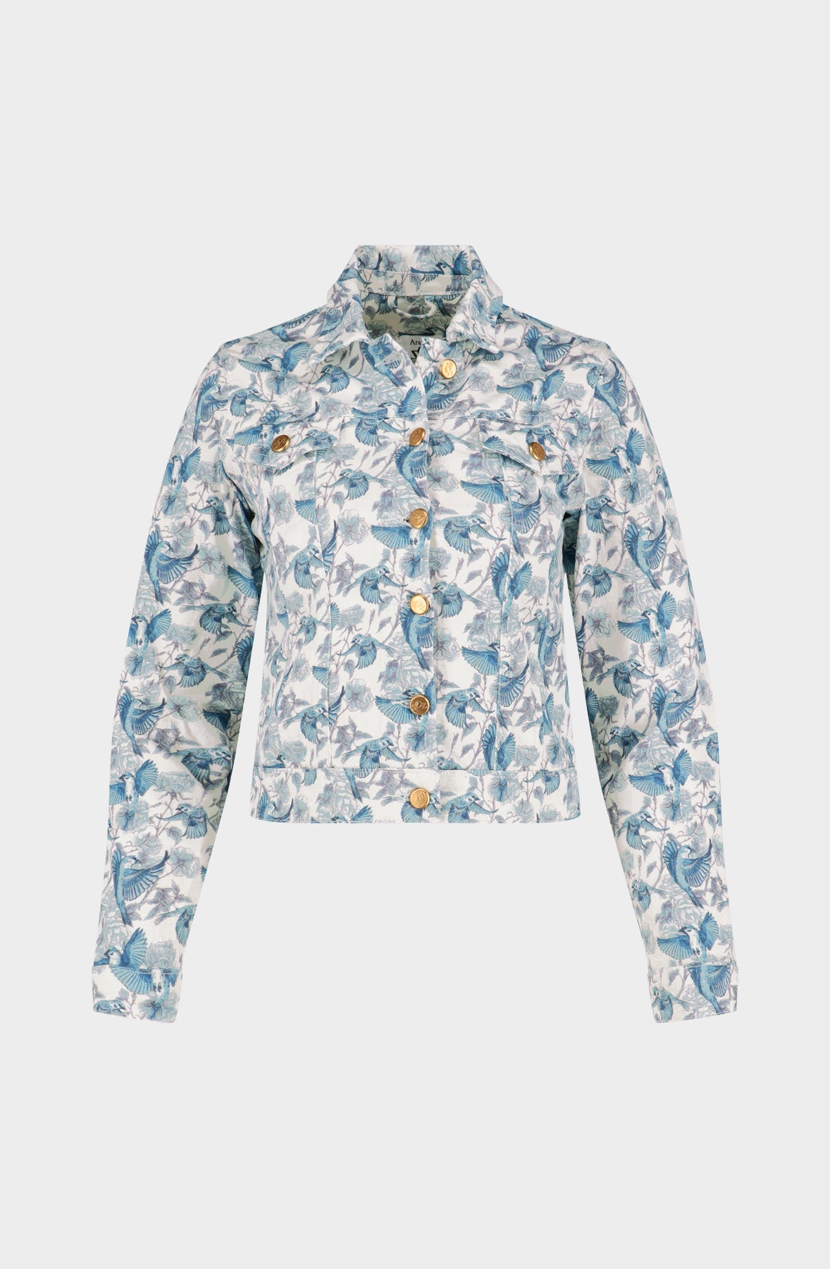 Blue sparrow denim jacket