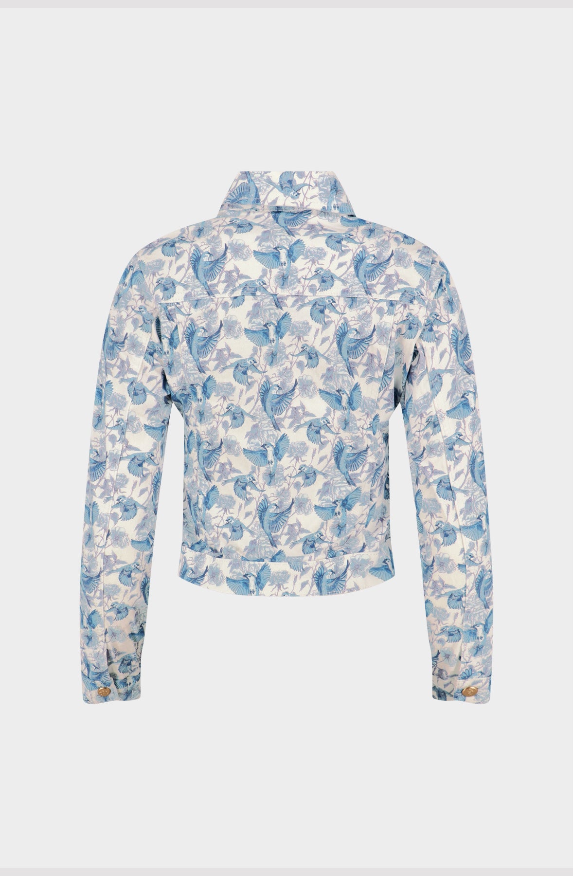 Blue sparrow denim jacket