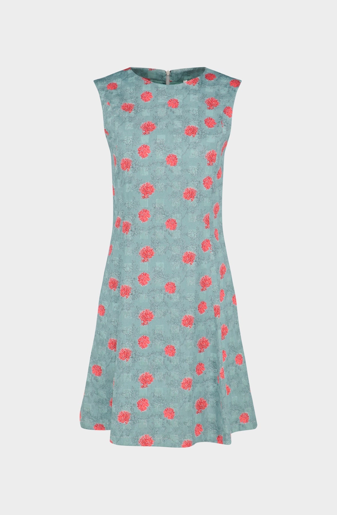 Green plaid cotton dress