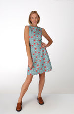 Green plaid cotton dress