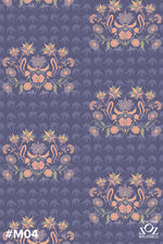 Flowers ornaments silk dress