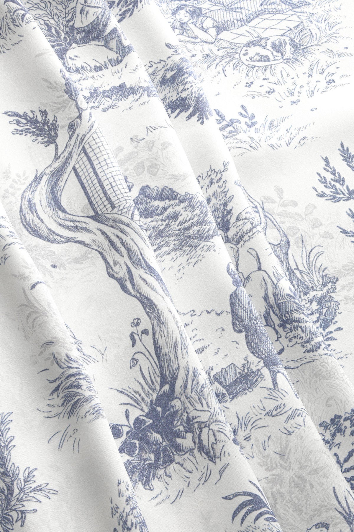 Silk Scraf 90 "Toile de Jouy"