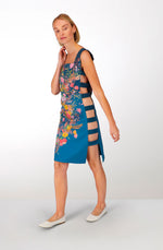 Parakeets cotton reversible dress