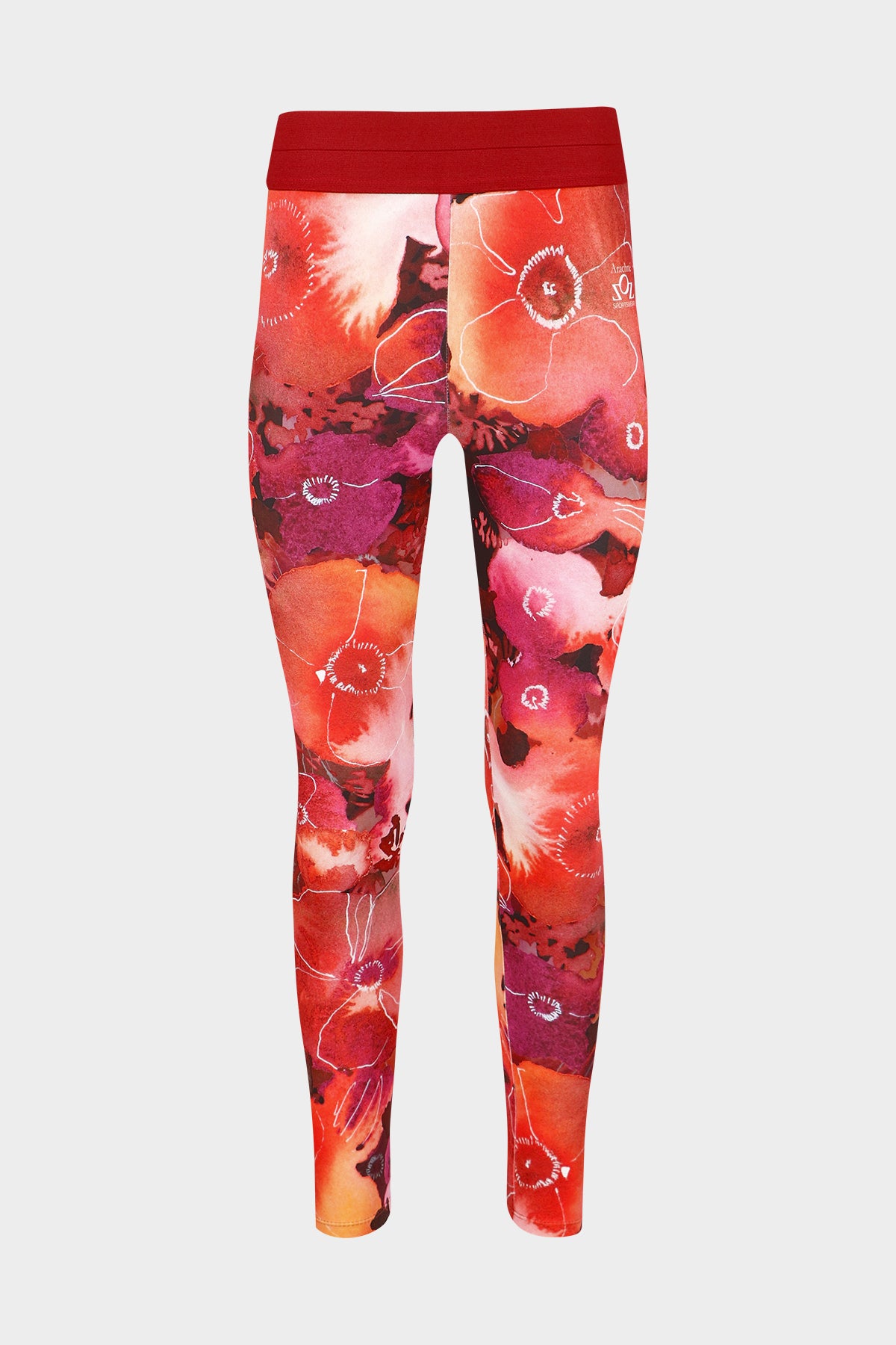 Red and violet leggings