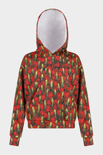 Roses and asparagus cotton Hoodie