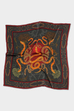 Foulard en soie 90 "Année chinoise du serpent"