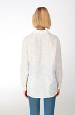 White cotton oversize shirt