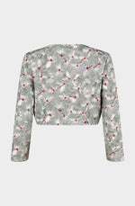 White cyclamen cotton Bolero