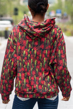 Roses and asparagus cotton Hoodie