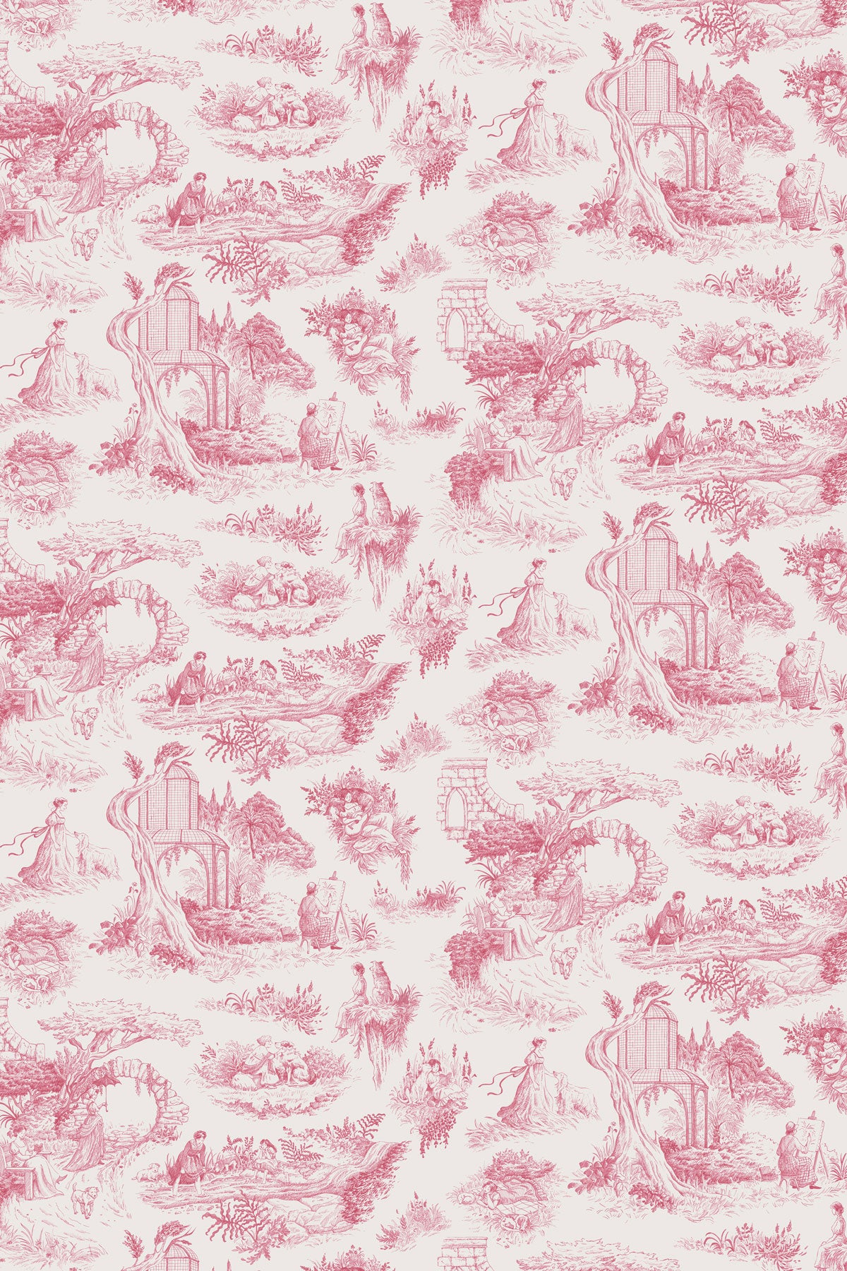 Toile de Jouy Long Dress