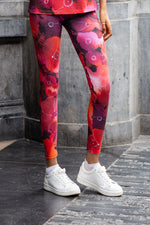 Red and violet leggings