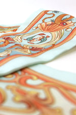 Silk twilly scarf "Seashell"