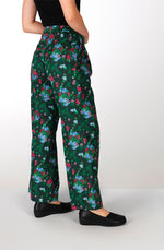 Spring flowers cotton baggy pants