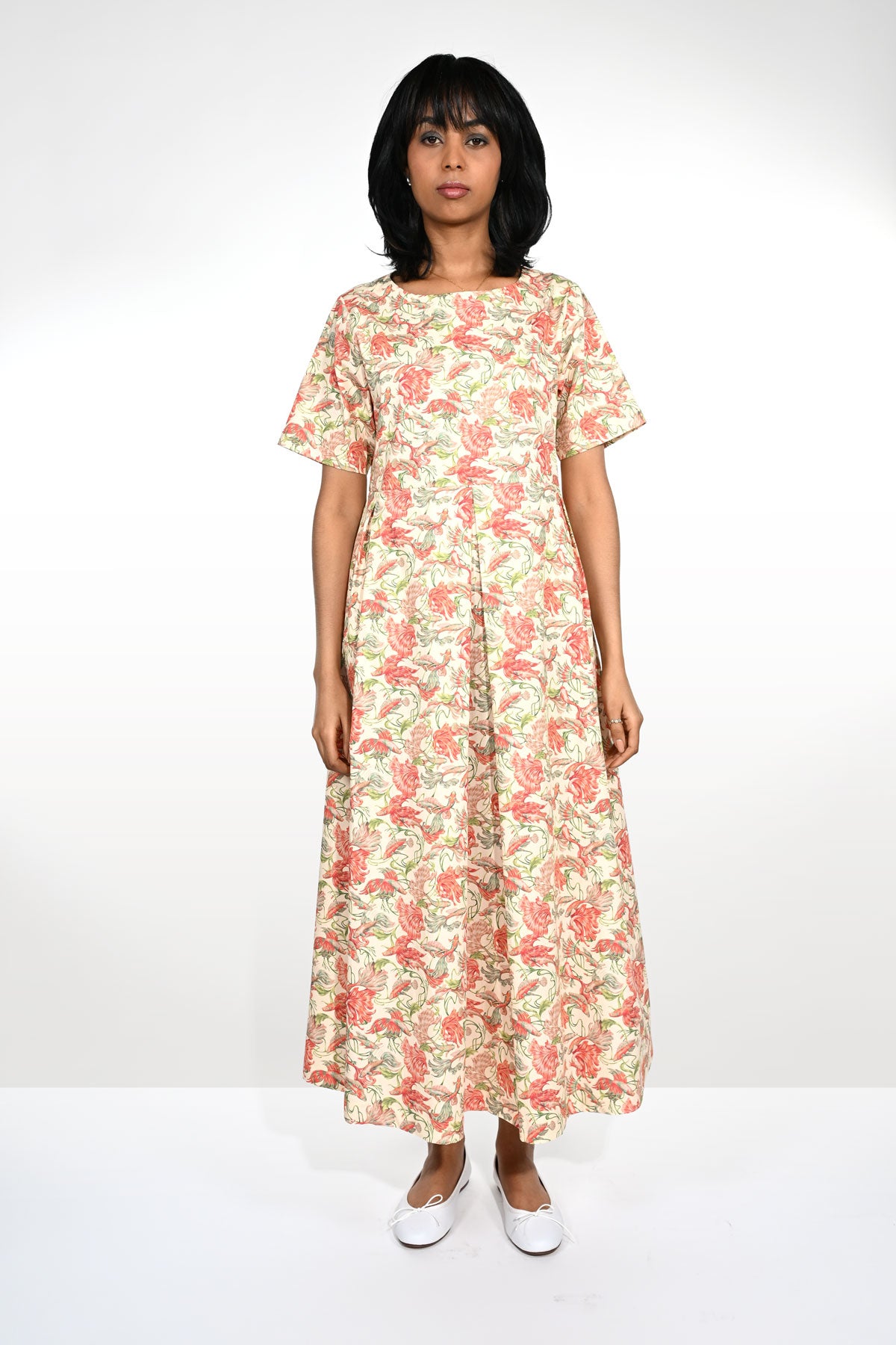 Dress in organic cotton poplin