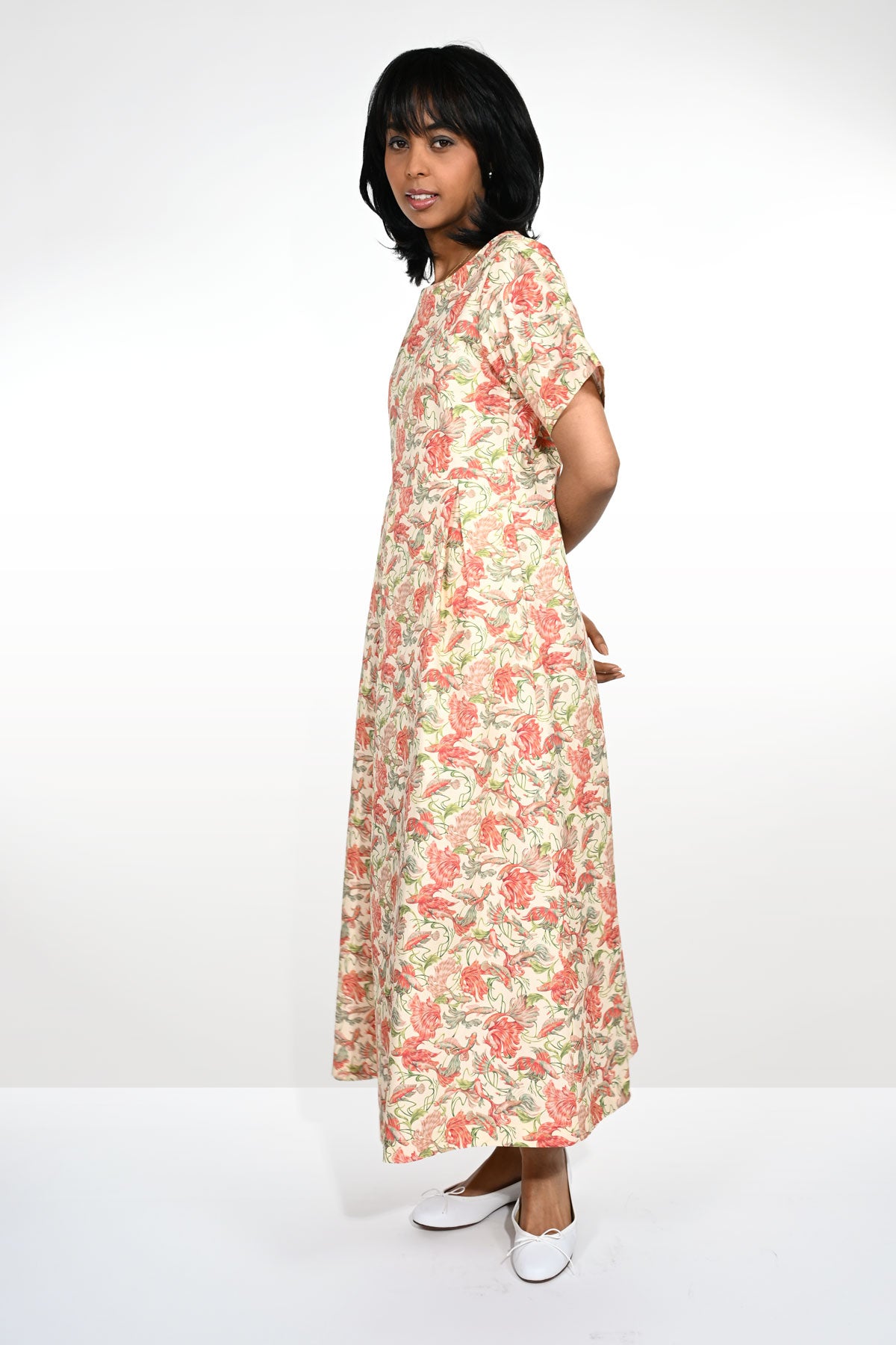 Dress in organic cotton poplin