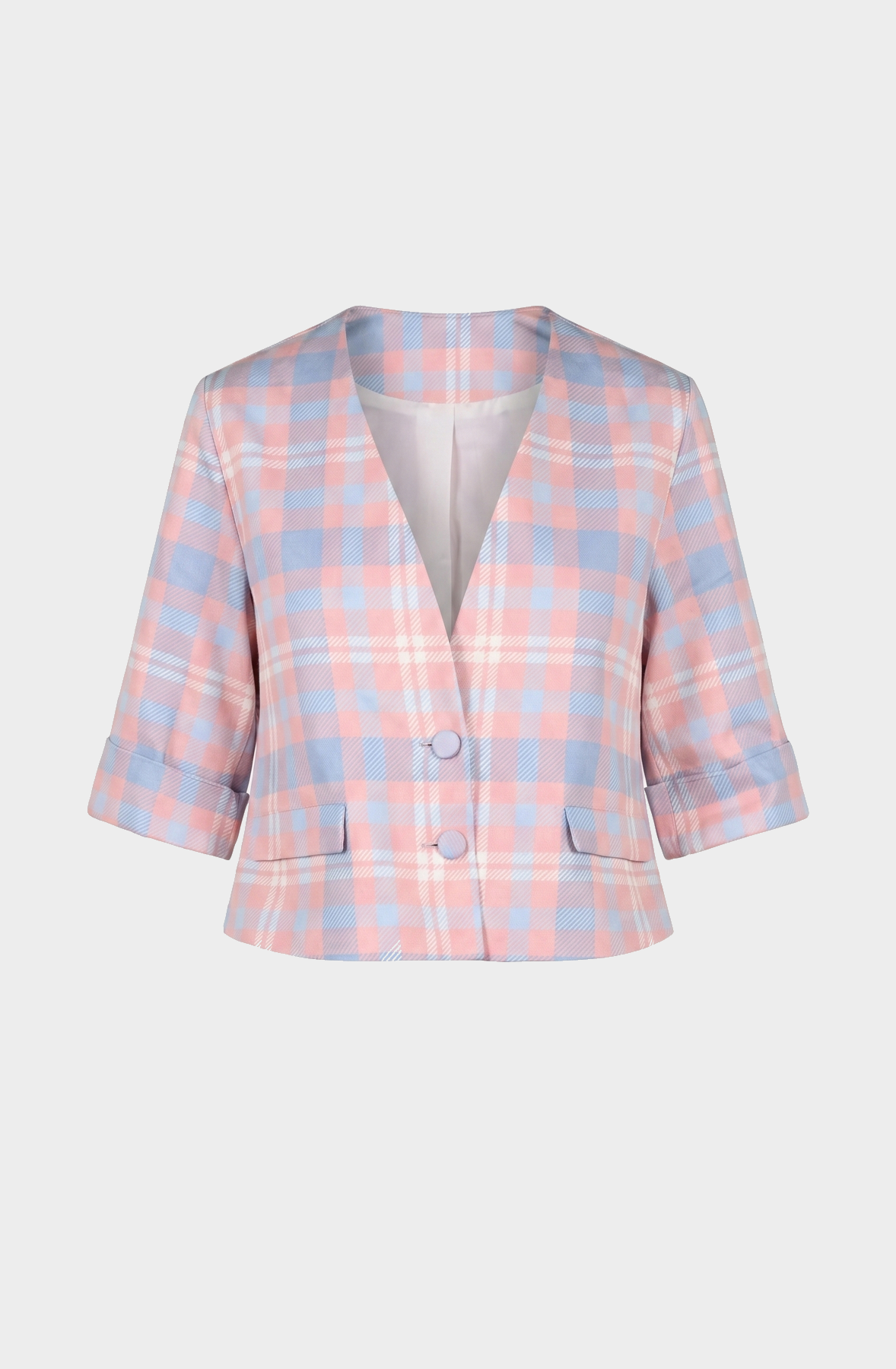 Tartan patterned jacket