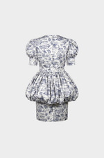 Toile de Jouy cotton Bubble dress