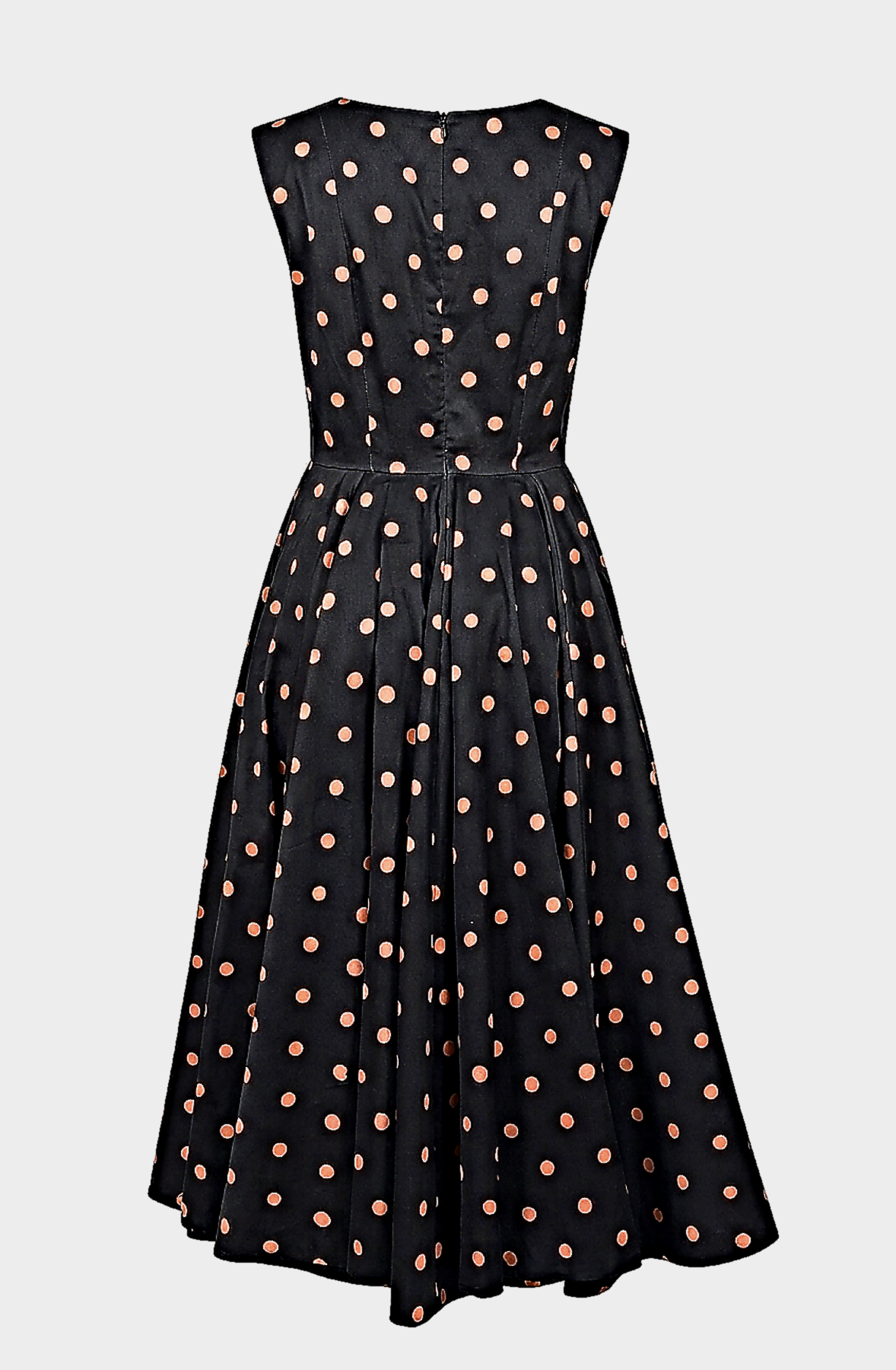 Midi dress with polka