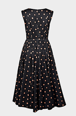 Midi dress with polka