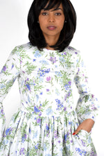 Spring short cotton dress