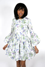 Spring short cotton dress